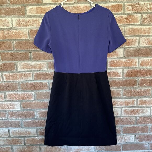 Marc by Marc Jacobs Wool Two Tone Colorblock Dress Periwinkle Blue Size 4 - Picture 5 of 9